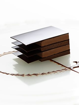 Bitter Chocolate Sorbet Ganache Napolean