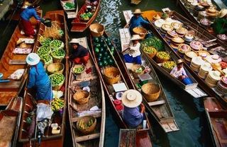 Damnoen+Saduak+Floating+Markets+photos